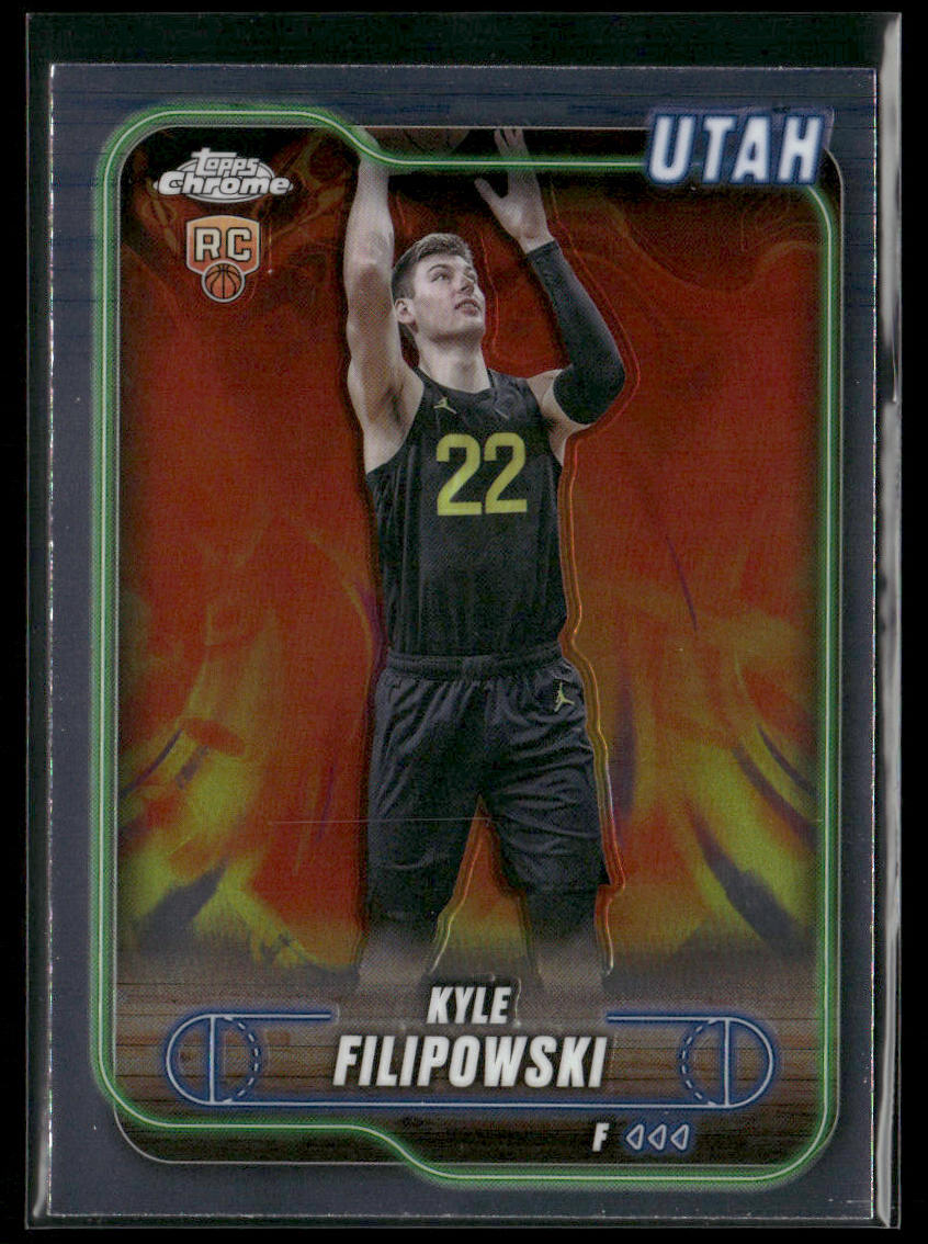 Kyle Filipowski 2024-25 Topps Chrome #127 RC Utah Jazz front