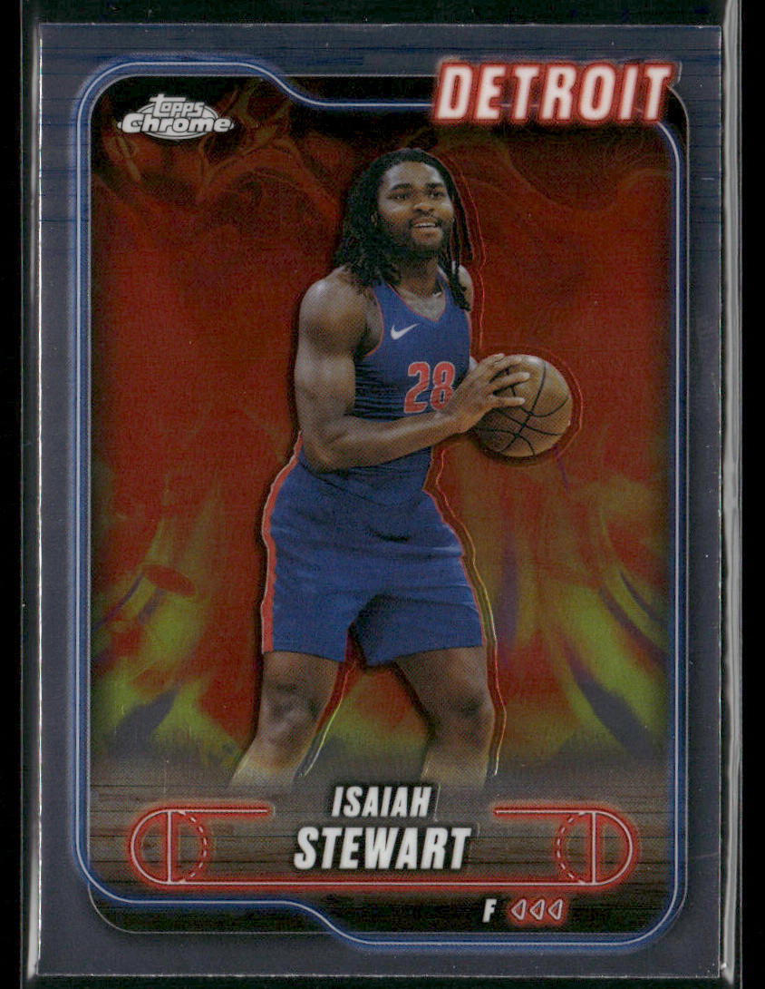 Isaiah Stewart 2024-25 Topps Chrome #116 Detroit Pistons front