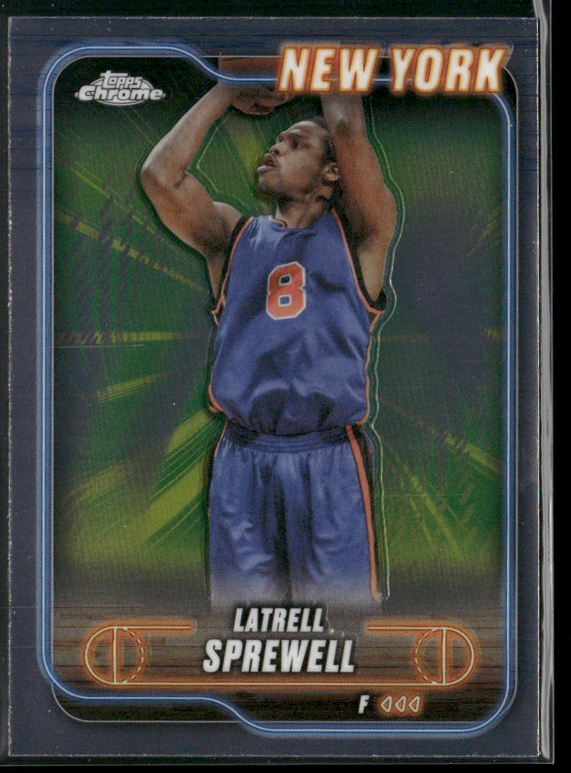 Latrell Sprewell 2024-25 Topps Chrome #4 New York Knicks front