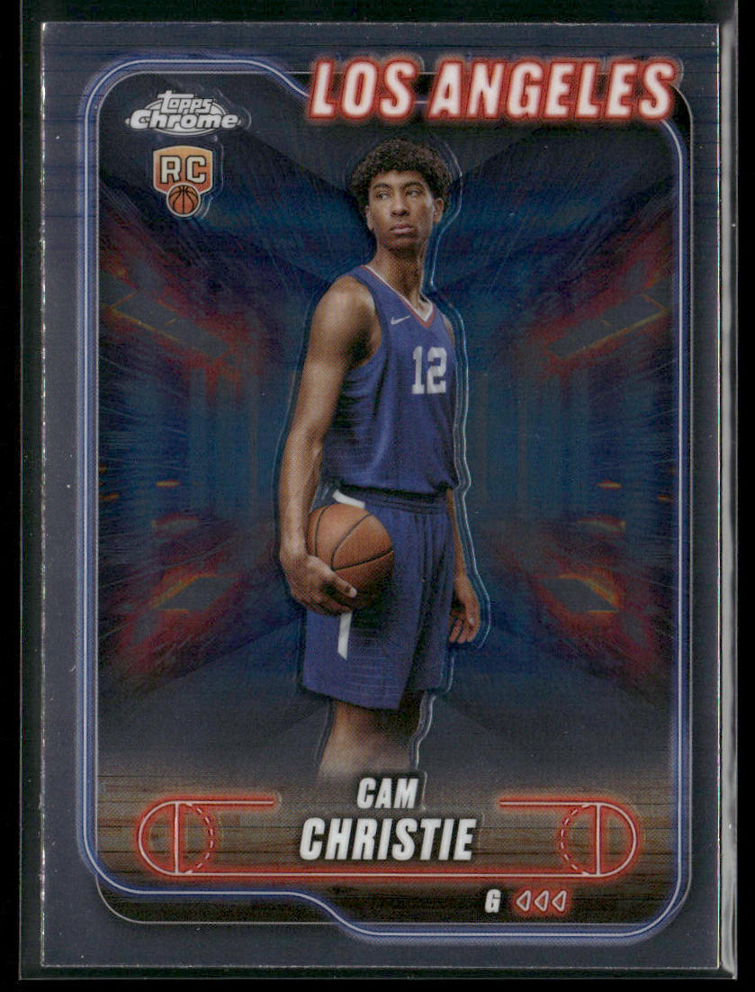 Cam Christie 2024-25 Topps Chrome #151 RC Los Angeles Clippers front