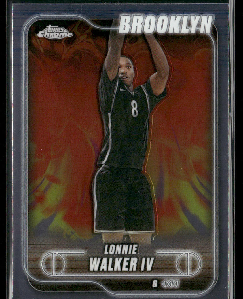 Lonnie Walker IV 2024-25 Topps Chrome #180 Brooklyn Nets front