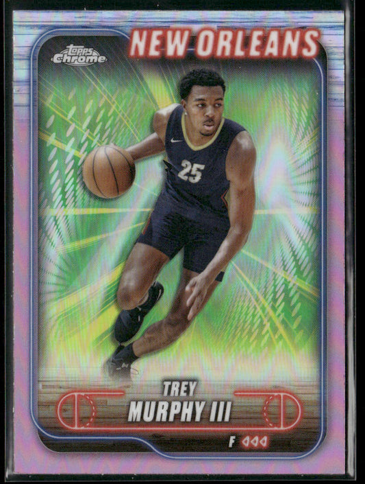 Trey Murphy III 2024-25 Topps Chrome Pink Refractor #144 New Orleans Pelicans