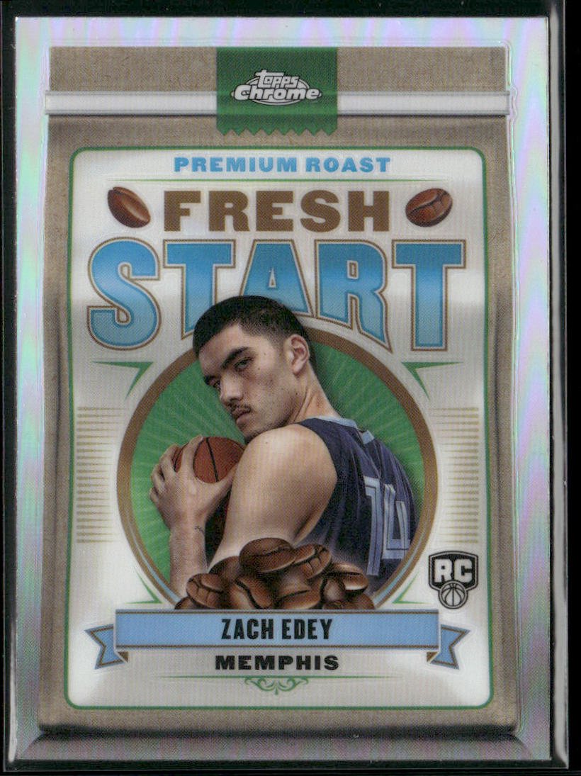 Zach Edey 2024-25 Topps Chrome Fresh Start Refractor #FS-7 Memphis Grizzlies