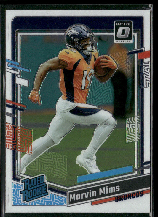 Marvin Mims 2023 Donruss Optic #231 RC Denver Broncos front