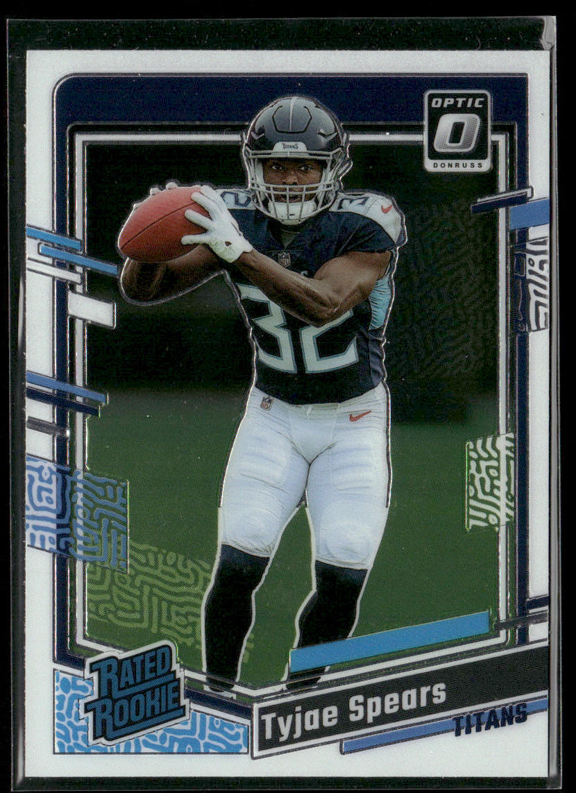 Tyjae Spears 2023 Donruss Optic Holo #297 RC Tennessee Titans