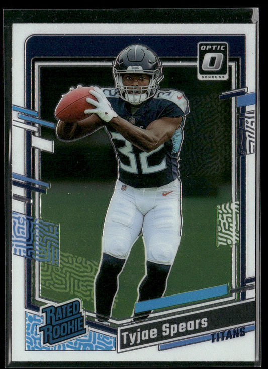 Tyjae Spears 2023 Donruss Optic Holo #297 RC Tennessee Titans