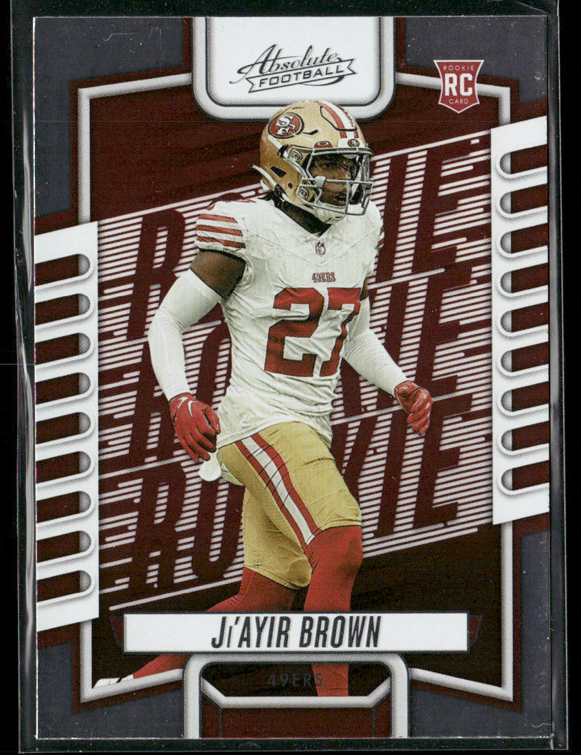 Ji'Ayir Brown 2023 Panini Absolute Retail #185 RC San Francisco 49ers