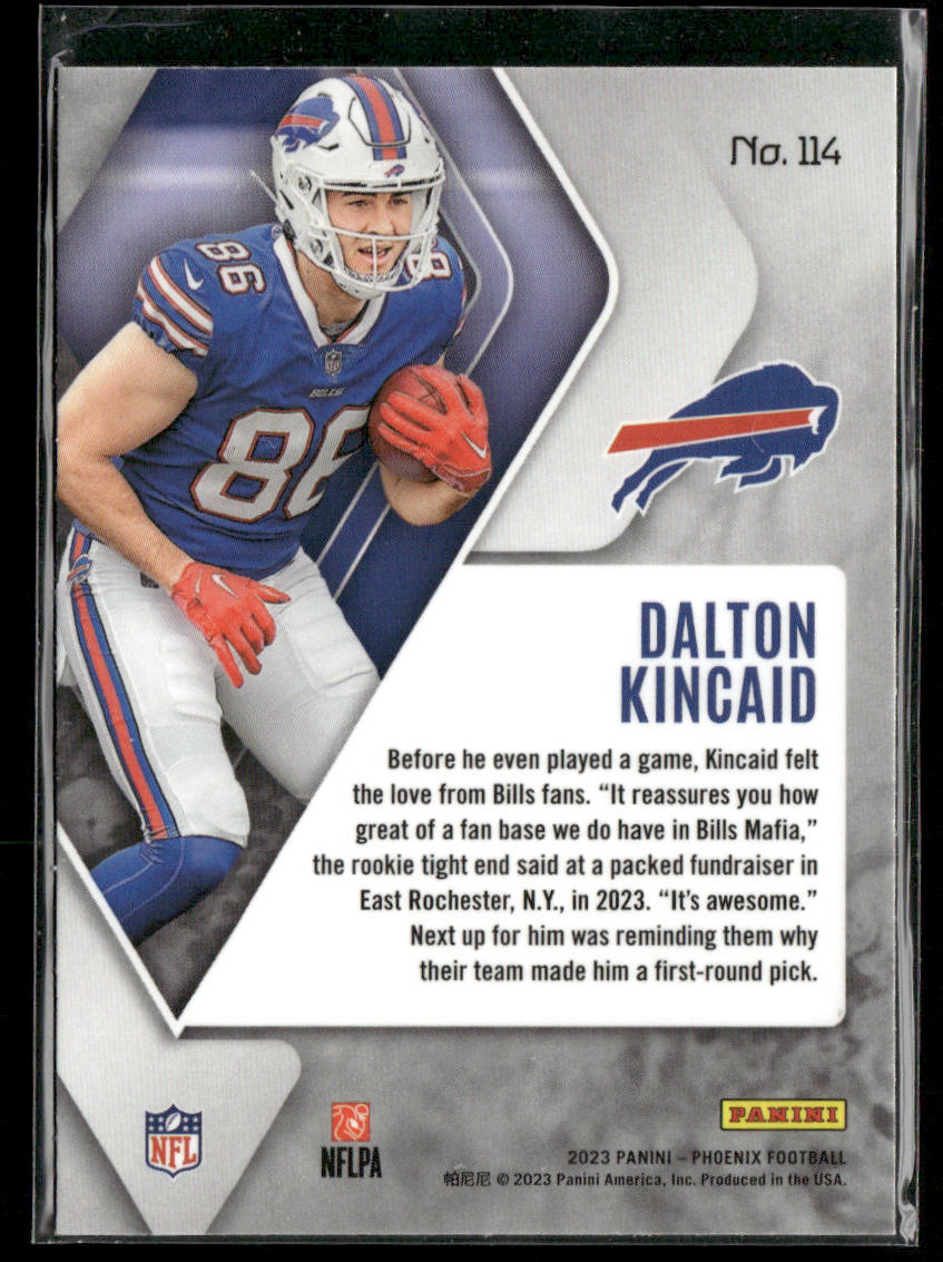 Dalton Kincaid 2023 Panini Phoenix #114 RC Buffalo Bills
