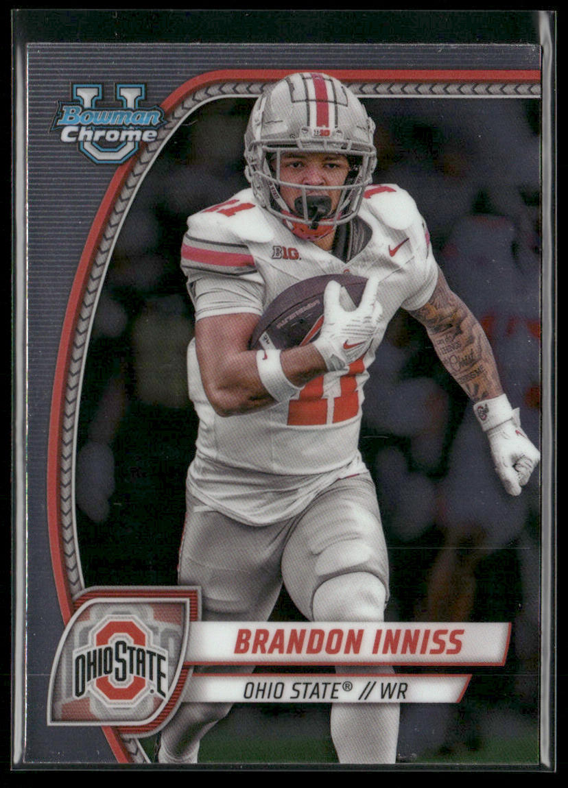 Brandon Inniss 2024 Bowman University Chrome #23 Ohio State Buckeyes