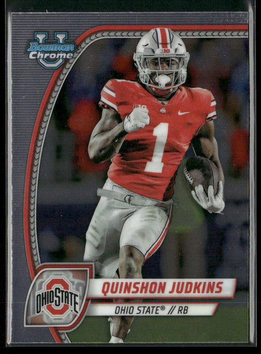 Quinshon Judkins 2024 Bowman University Chrome #145 Ohio State Buckeyes