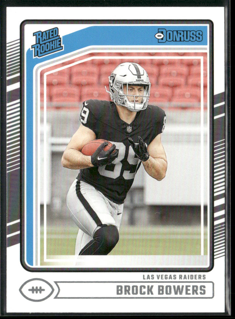Brock Bowers 2024 Donruss #394 RC Las Vegas Raiders front