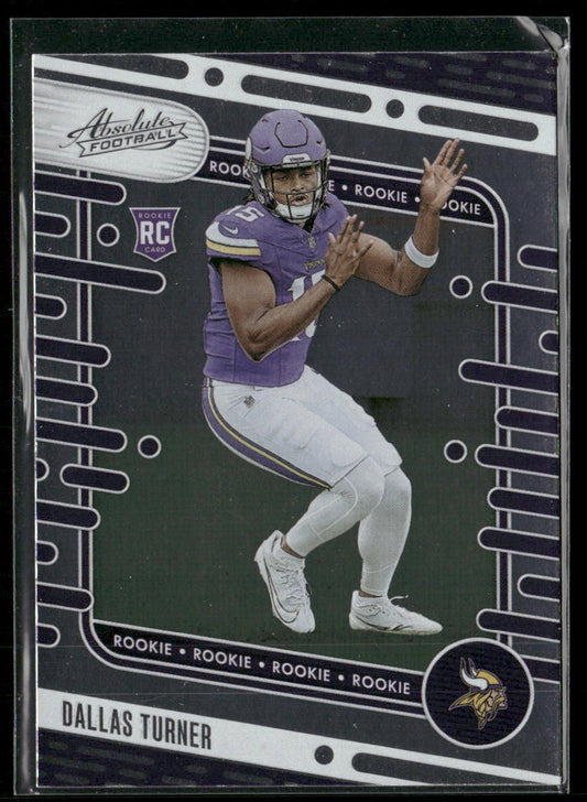 Dallas Turner 2024 Panini Absolute Retail #117 RC Minnesota Vikings front