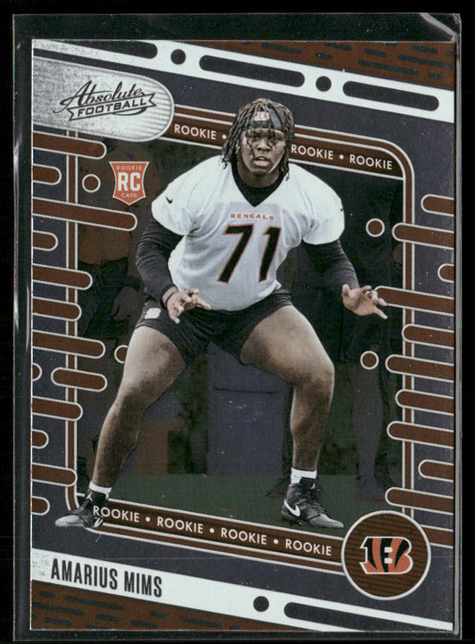 Amarius Mims 2024 Panini Absolute Retail #118 RC Cincinnati Bengals front
