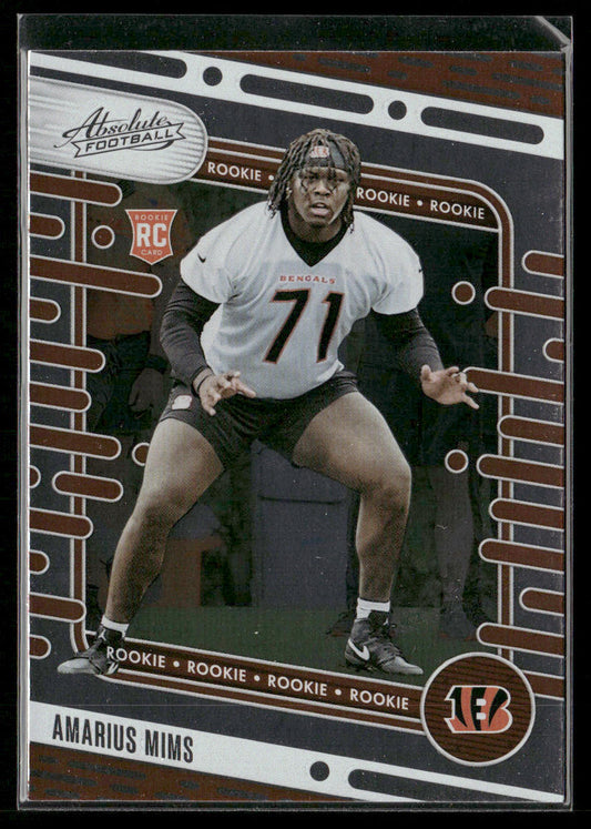 Amarius Mims 2024 Panini Absolute Retail #118 RC Cincinnati Bengals front