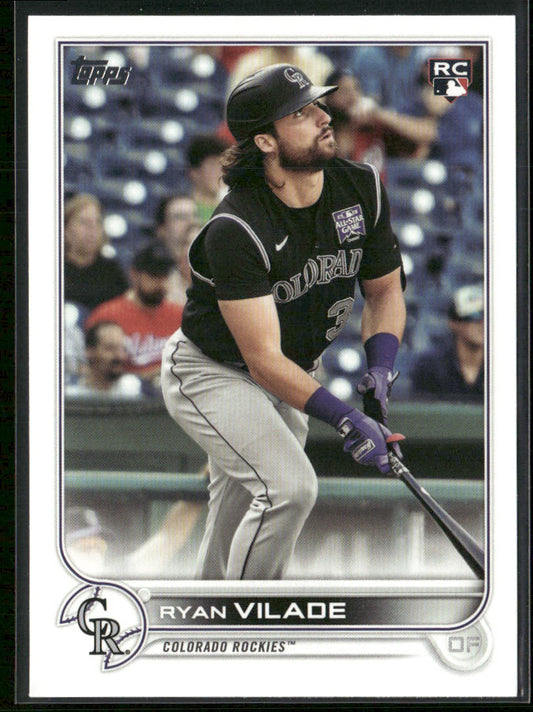 Ryan Vilade 2022 Topps #586 RC Colorado Rockies