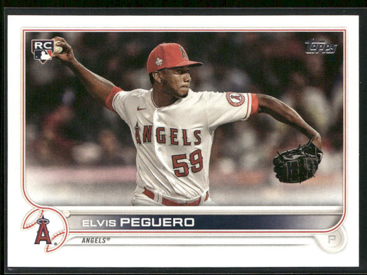 Elvis Peguero 2022 Topps #541 RC Los Angeles Angels
