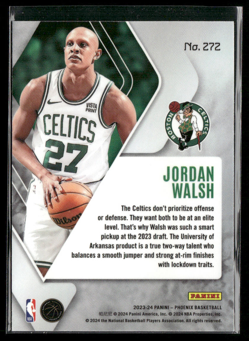 Jordan Walsh 2023-24 Panini Phoenix #272 RC Boston Celtics