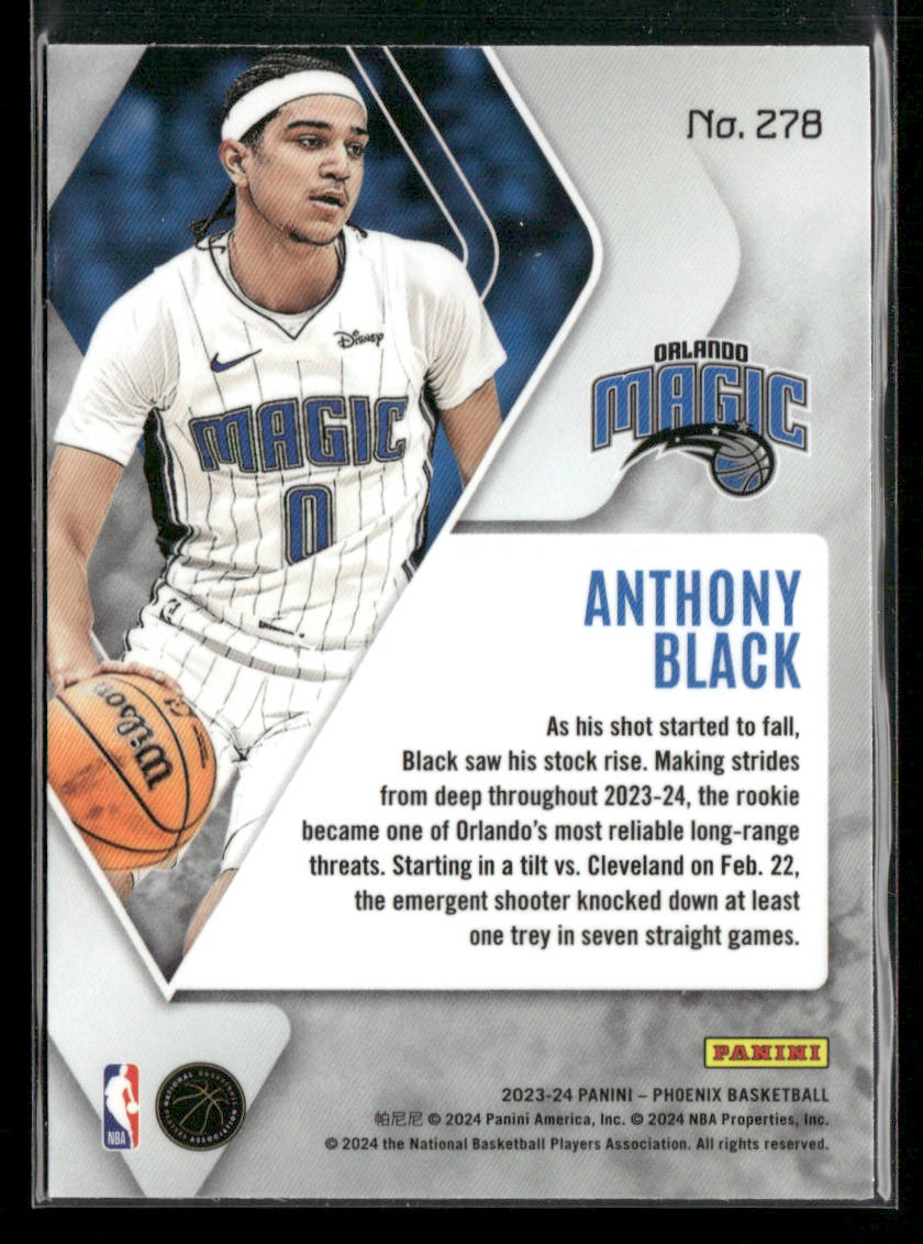 Anthony Black 2023-24 Panini Phoenix #278 RC Orlando Magic