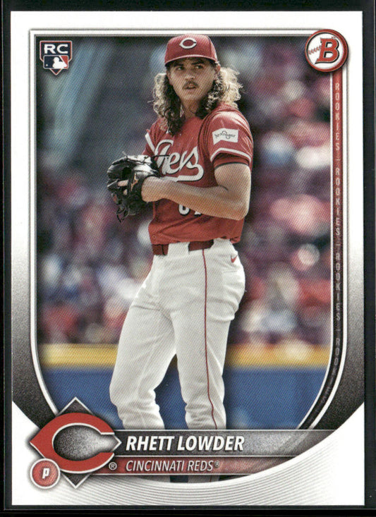 Rhett Lowder 2025 Bowman #6 RC Cincinnati Reds