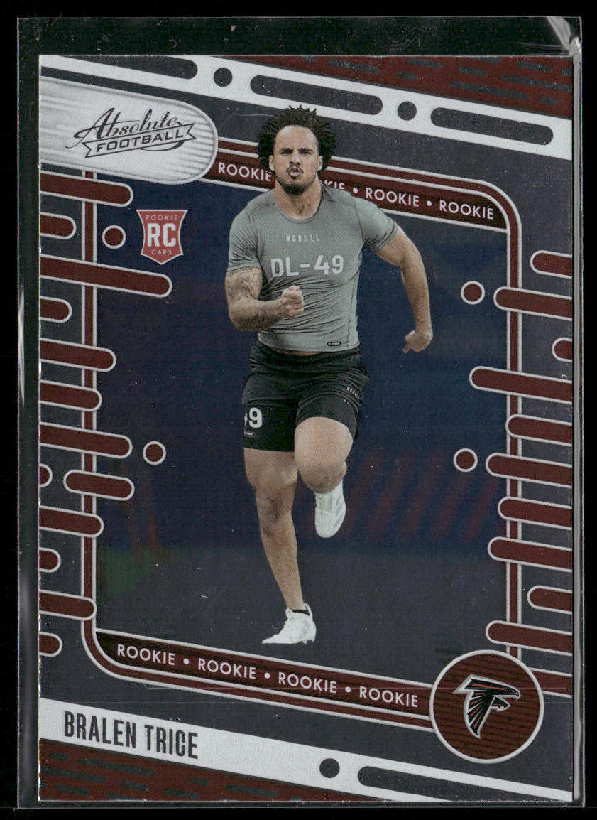 Bralen Trice 2024 Panini Absolute Retail #163 RC Atlanta Falcons front