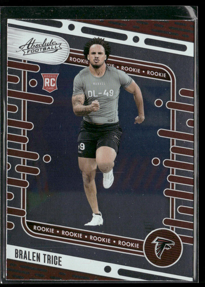 Bralen Trice 2024 Panini Absolute Retail #163 RC Atlanta Falcons front