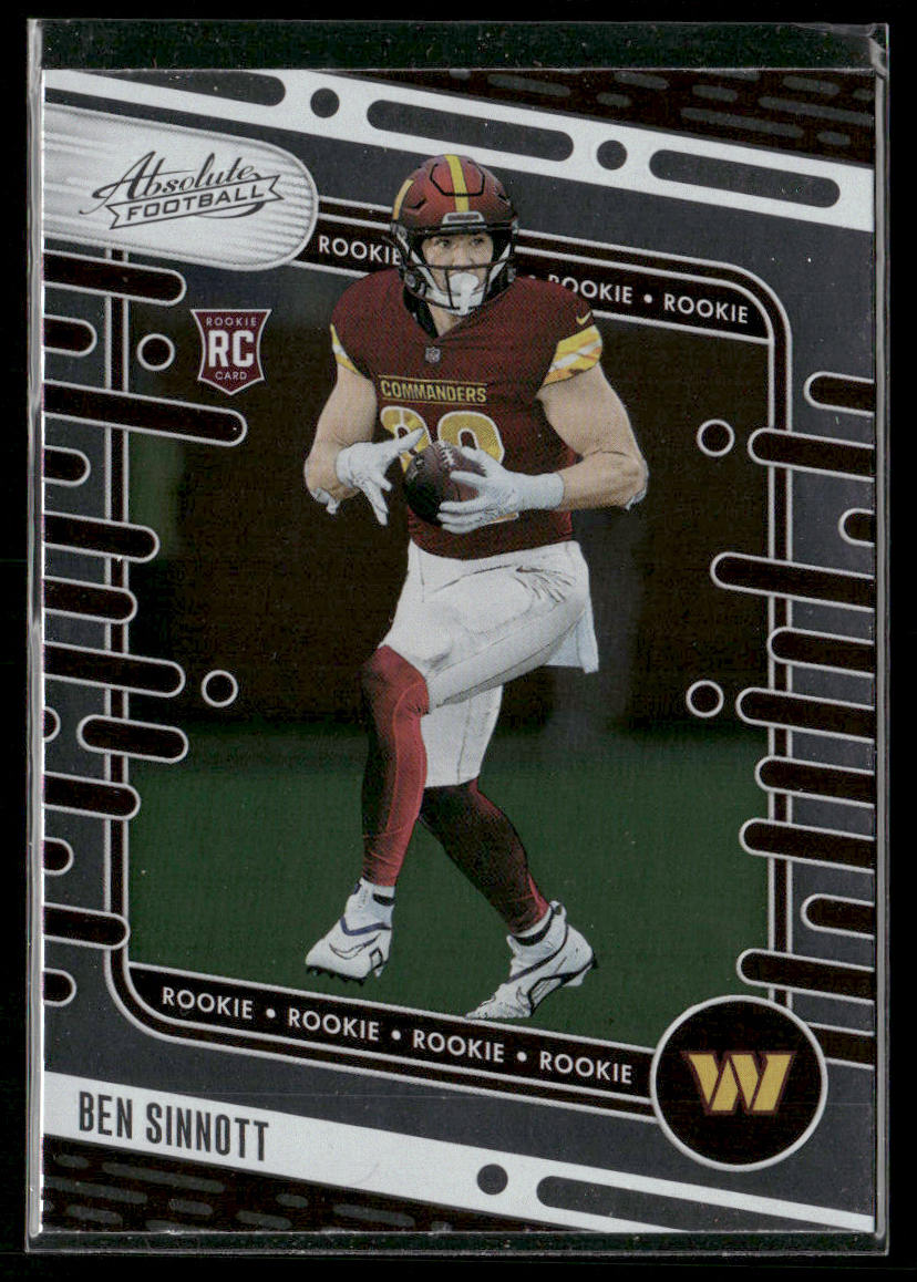 Ben Sinnott 2024 Panini Absolute Retail #152 RC Washington Commanders front