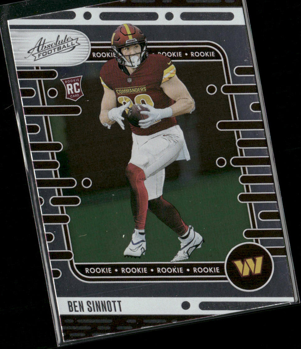 Ben Sinnott 2024 Panini Absolute Retail #152 RC Washington Commanders front