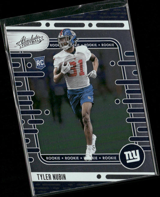 Tyler Nubin 2024 Panini Absolute Retail #147 RC New York Giants front