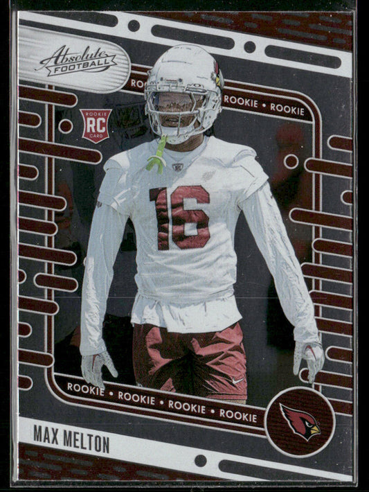 Max Melton 2024 Panini Absolute Retail #143 RC Arizona Cardinals front