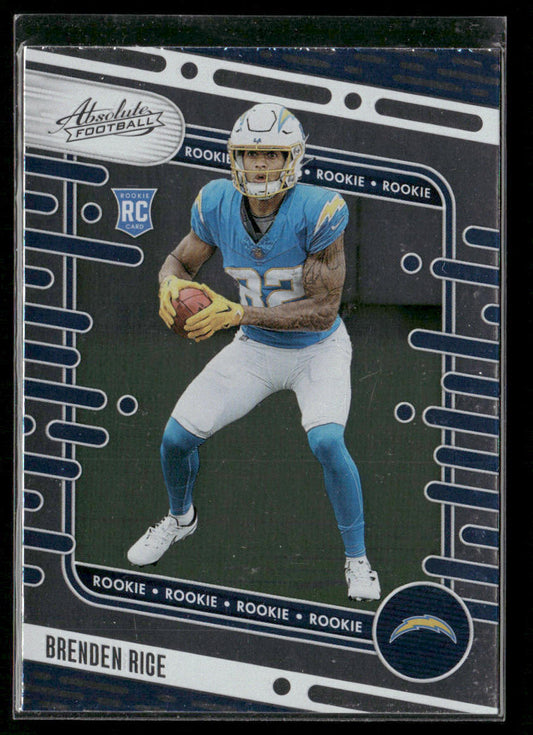 Brenden Rice 2024 Panini Absolute Retail #199 RC Los Angeles Chargers front