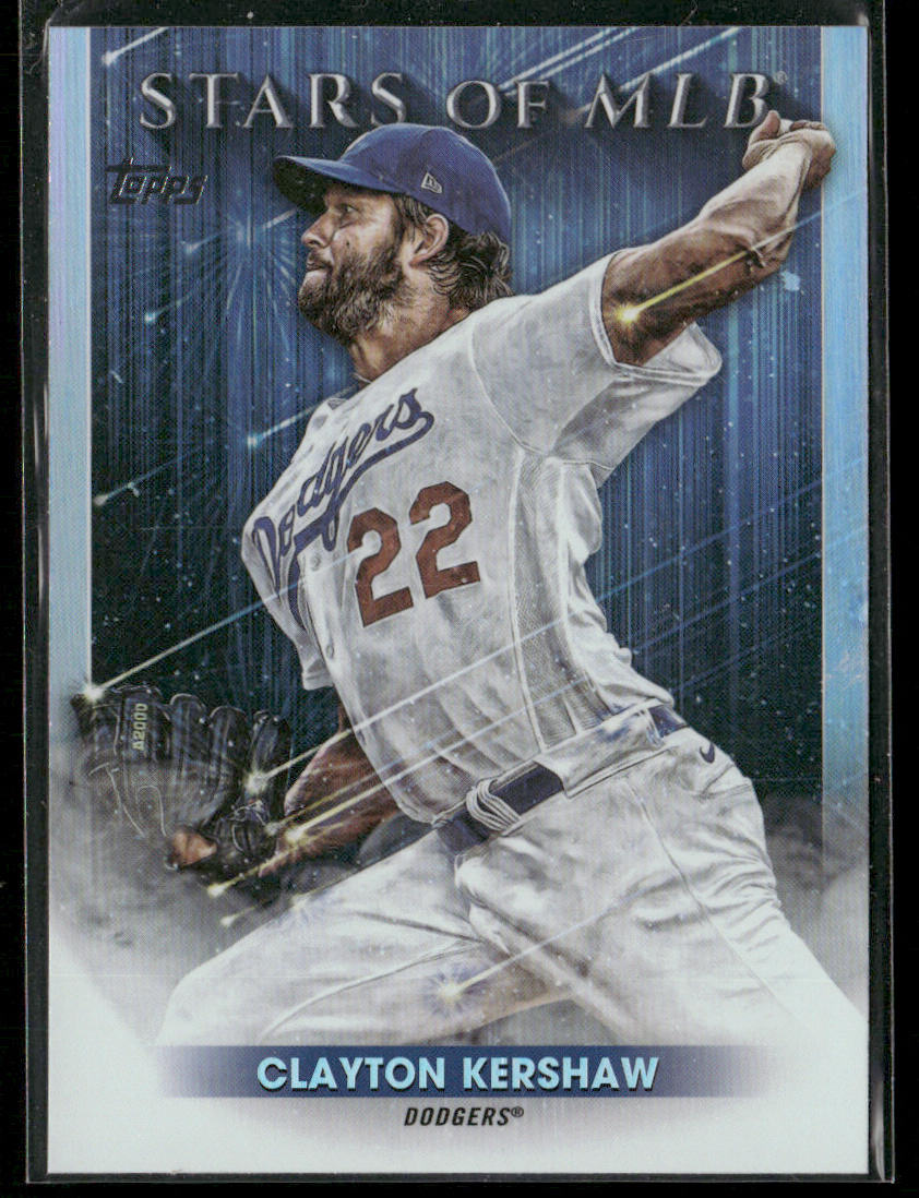 Clayton Kershaw 2022 Topps Stars of MLB #SMLB-28 Los Angeles Dodgers