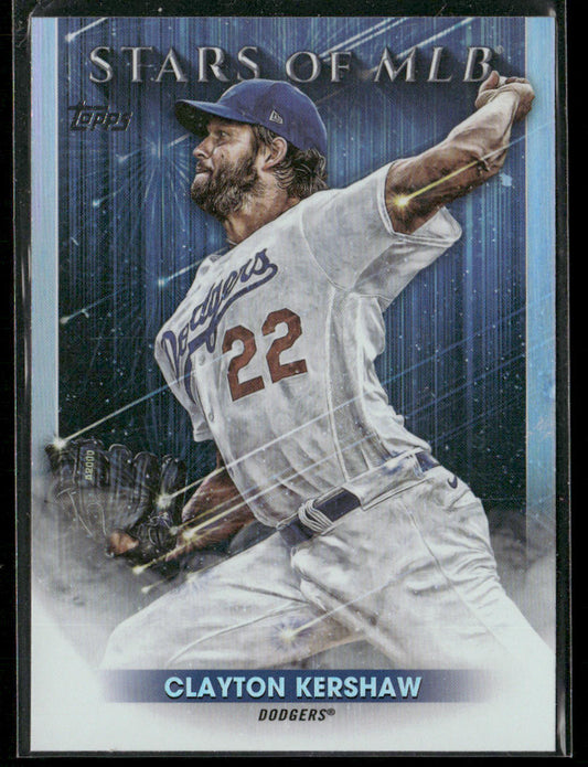Clayton Kershaw 2022 Topps Stars of MLB #SMLB-28 Los Angeles Dodgers