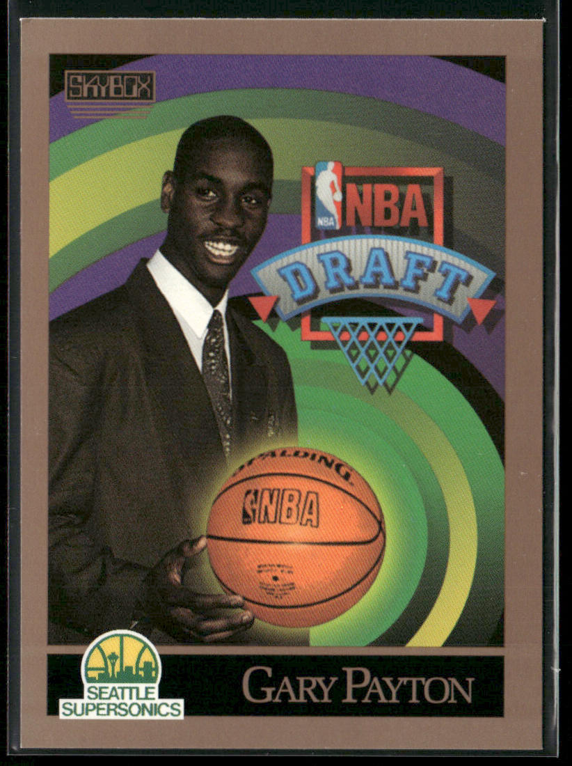 Gary Payton 1990-91 SkyBox #365 RC Seattle SuperSonics