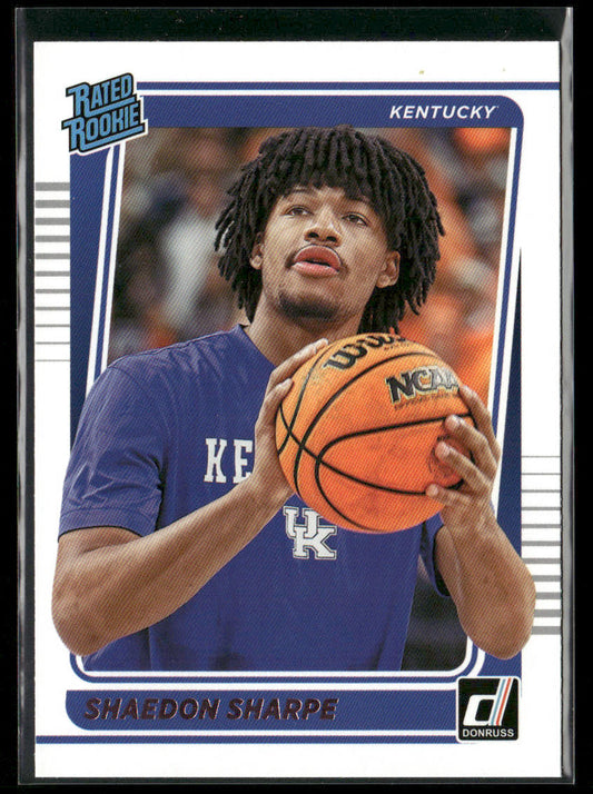 Shaedon Sharpe 2022 Panini Chronicles Draft Picks Donruss Rated Rookies #5 front