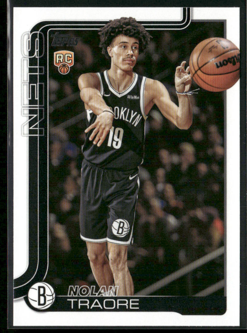 Nolan Traore 2025-26 Topps #219 RC Brooklyn Nets front