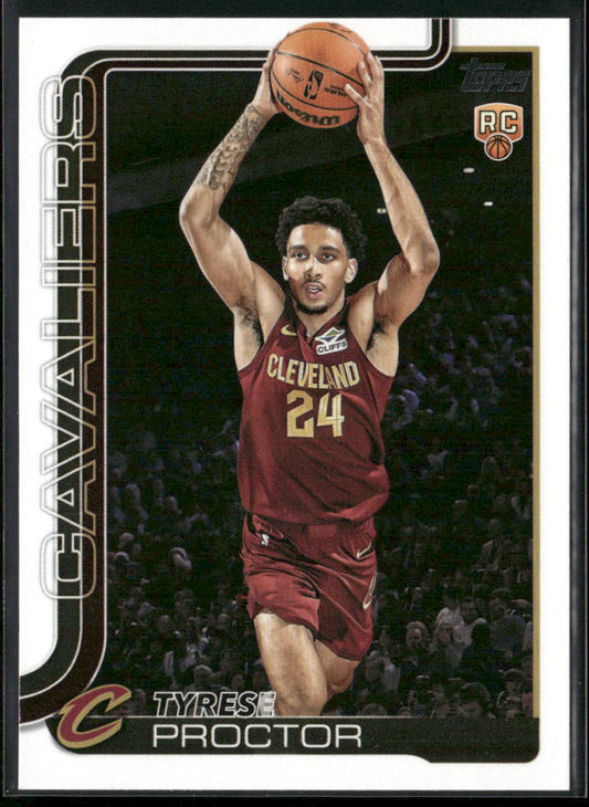 Tyrese Proctor 2025-26 Topps #250 RC Cleveland Cavaliers front