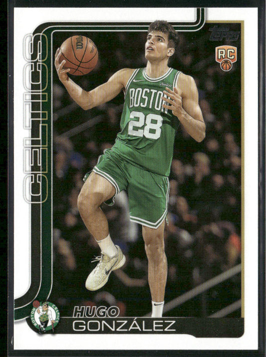 Hugo González 2025-26 Topps #228 RC Boston Celtics front