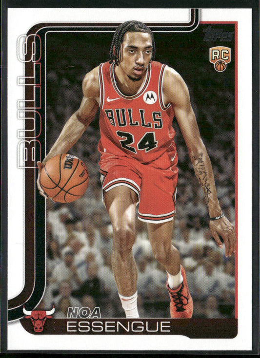 Noa Essengue 2025-26 Topps #212 RC Chicago Bulls front