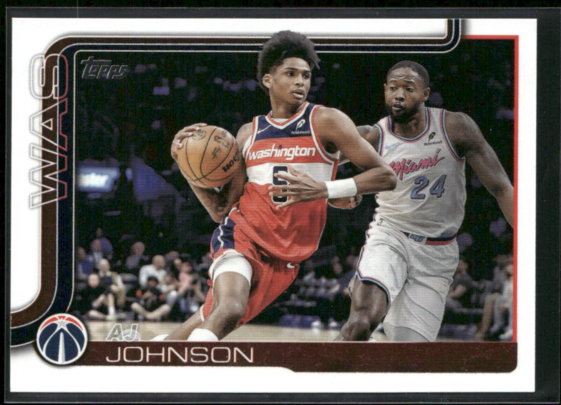 AJ Johnson 2025-26 Topps #99 Washington Wizards front