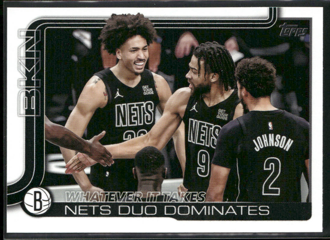 Whatever It Takes: Nets Duo Dominates 2025-26 Topps #273 Brooklyn Nets front