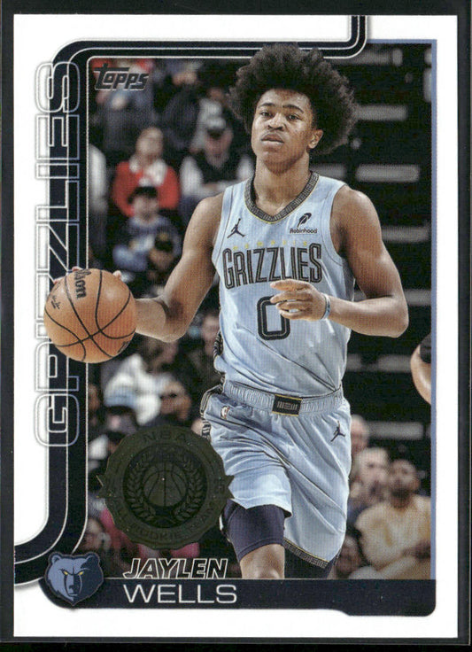 Jaylen Wells 2025-26 Topps #183 Memphis Grizzlies front