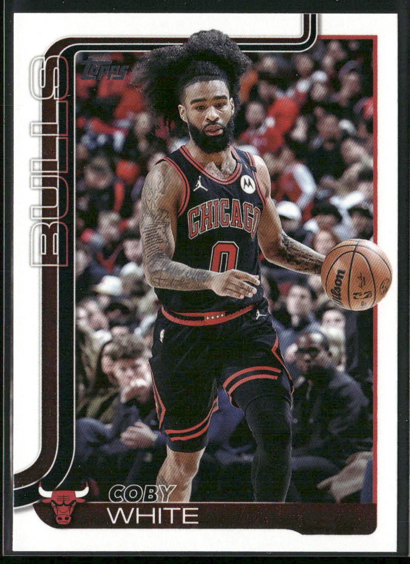 Coby White 2025-26 Topps #34 Chicago Bulls front