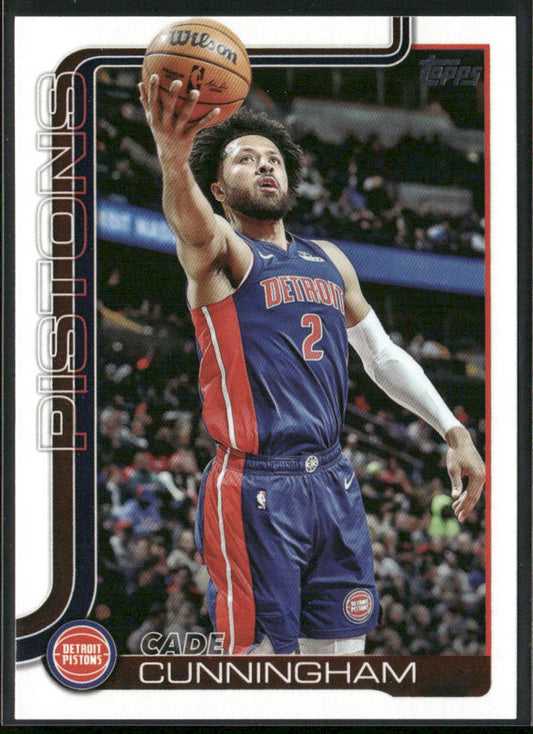 Cade Cunningham 2025-26 Topps #40 Detroit Pistons front