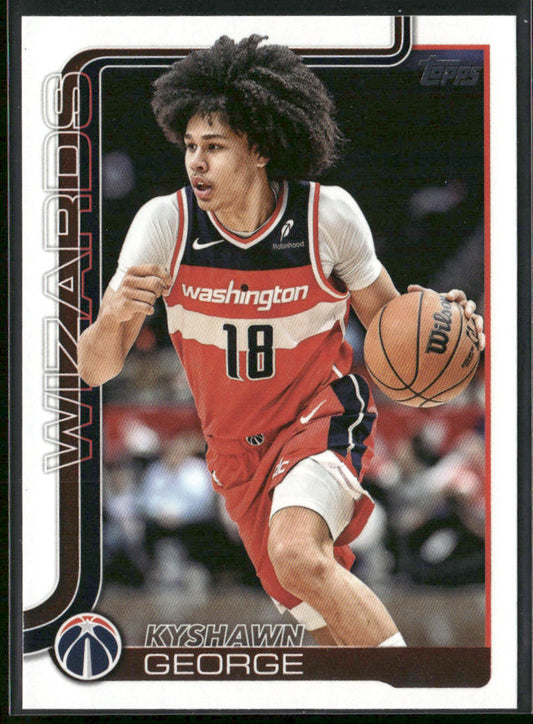 Kyshawn George 2025-26 Topps #98 Washington Wizards front