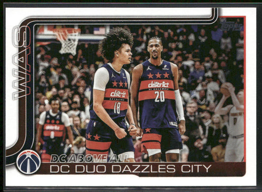 DC Above All: DC Duo Dazzles City 2025-26 Topps #285 Washington Wizards front
