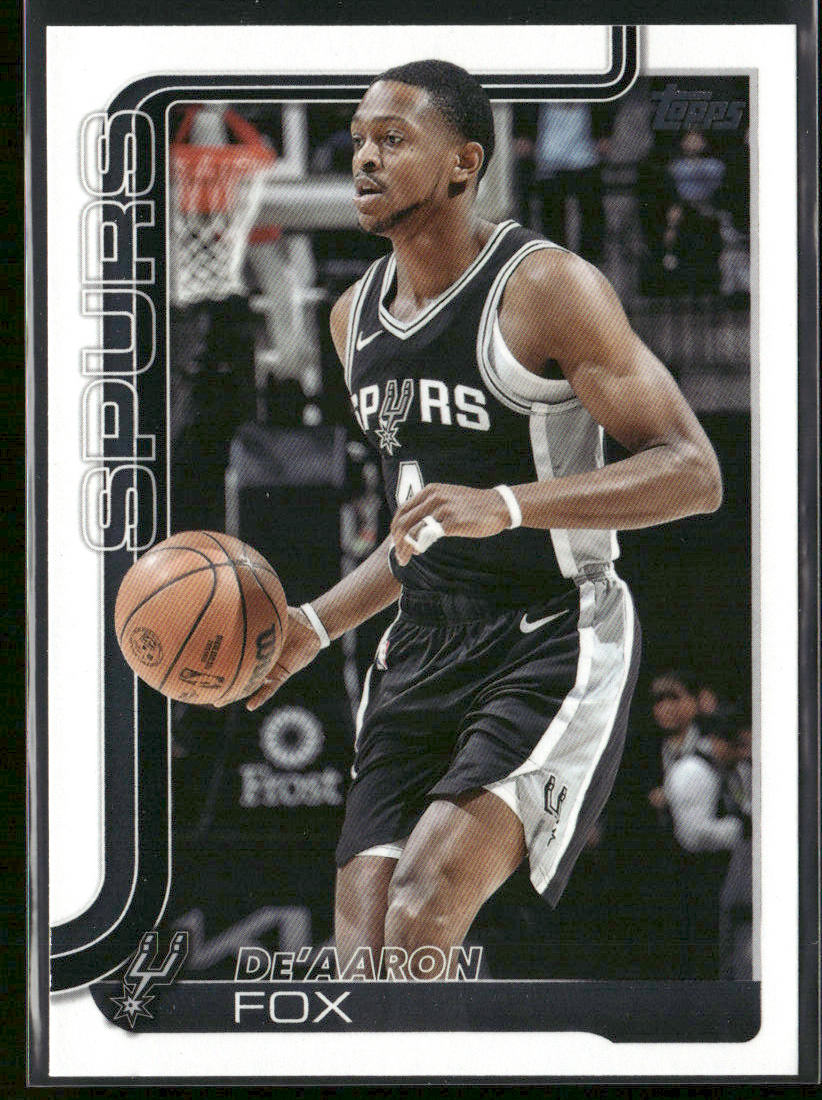 De'Aaron Fox 2025-26 Topps #196 San Antonio Spurs front