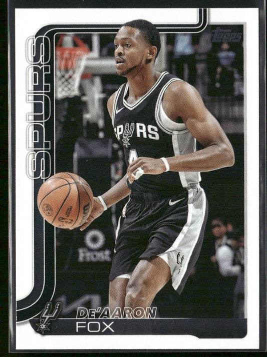 De'Aaron Fox 2025-26 Topps #196 San Antonio Spurs front
