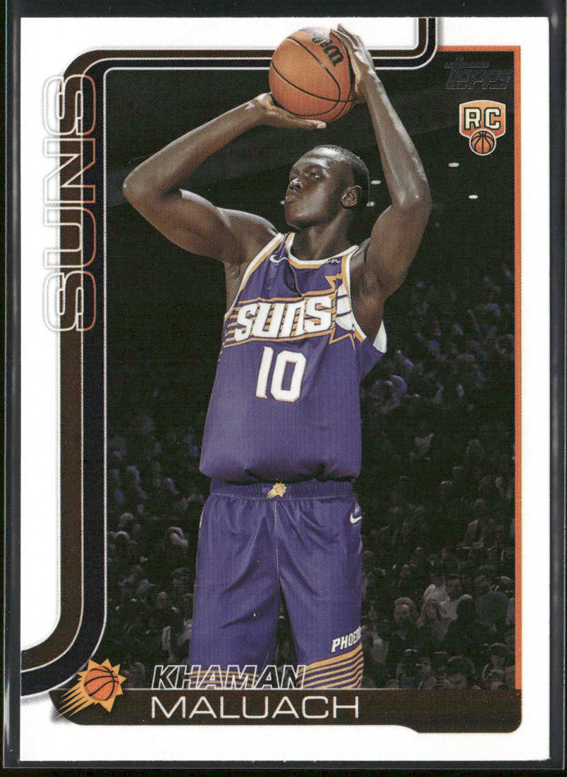 Khaman Maluach 2025-26 Topps #210 RC Phoenix Suns front
