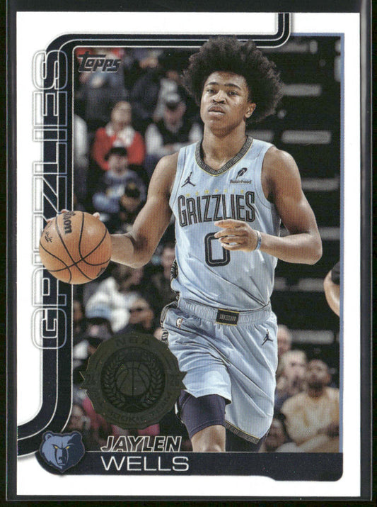 Jaylen Wells 2025-26 Topps #183 Memphis Grizzlies front
