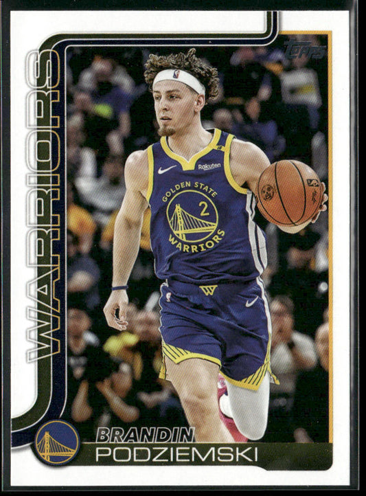 Brandin Podziemski 2025-26 Topps #141 Golden State Warriors front